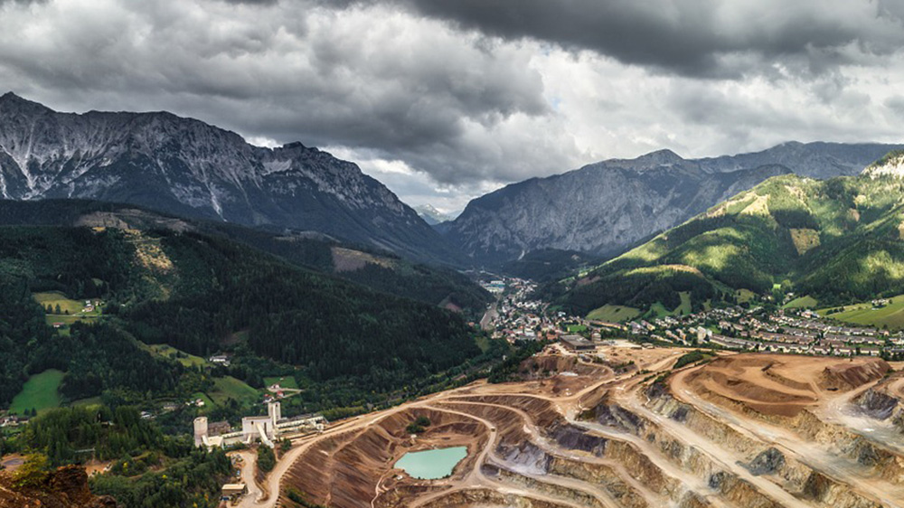 Undergraduate Programs Aerial view of mining operation